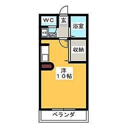 サン・マミー ワンルームの間取図画像