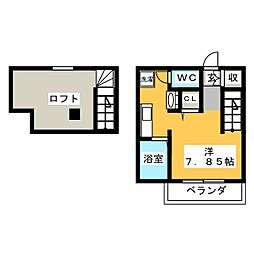 LibertaNext ワンルームの間取図画像