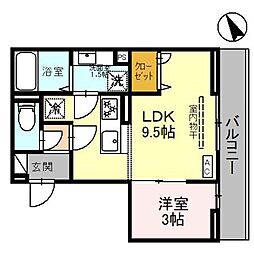間取図画像 1LDK