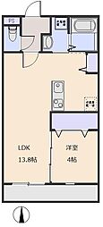 ラコンテ 1LDKの間取図画像