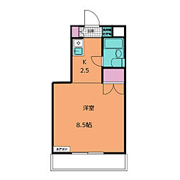アーバン和光 ワンルームの間取図画像
