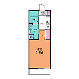 GRAND CASA / KIYOSE 1階1Kの間取り