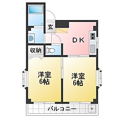 間取図画像 2DK