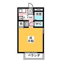 ドエル・K 1Kの間取図画像