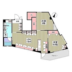 プチメゾンアオト 2LDKの間取図画像