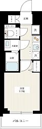 AZESTアオト 1Kの間取図画像