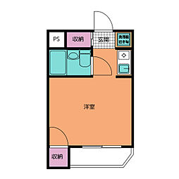 トップ金町3 ワンルームの間取図画像