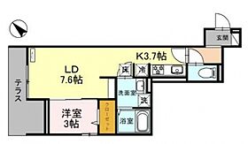 D-RESIDENCE東田町  ｜ 埼玉県川越市東田町（賃貸アパート1LDK・1階・36.05㎡） その2