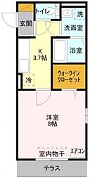 メゾンベール（南大塚） 1階1Kの間取り