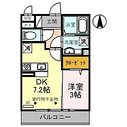 間取図画像 1DK