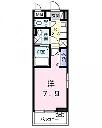 レジデンス南大塚 1Kの間取図画像