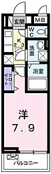 ブルームヒルタイチ 1Kの間取図画像