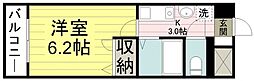 ピッコロモンド 1Kの間取図画像