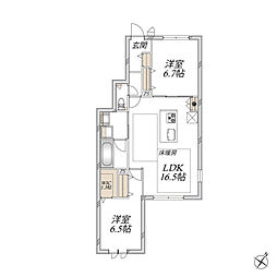 (仮称)川越市寺尾メゾン 2LDKの間取図画像