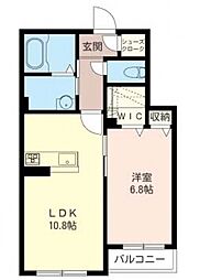 maisonbriller 1LDKの間取図画像