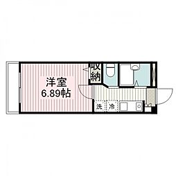 コンフェスト晋栄3 1Kの間取図画像