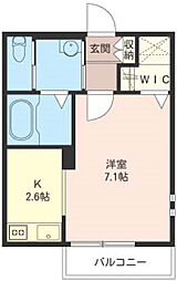サンハイツふじみ野 1Kの間取図画像