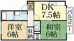 間取図画像 2DK
