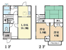 パセオ大住  ｜ 京都府京田辺市薪畠（賃貸アパート3LDK・2階・72.87㎡） その2