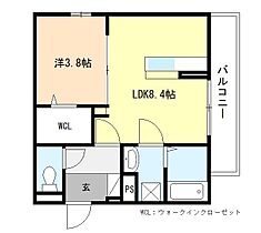 メルベーユドゥ 305 ｜ 京都府京田辺市田辺深田25番地1、39番地の各一部（賃貸アパート1LDK・3階・32.58㎡） その2