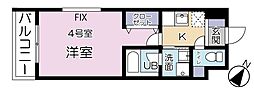 間取図画像 1K