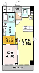 セレース川崎大師 1LDKの間取図画像