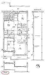 グランヴィ初生 3LDKの間取図画像