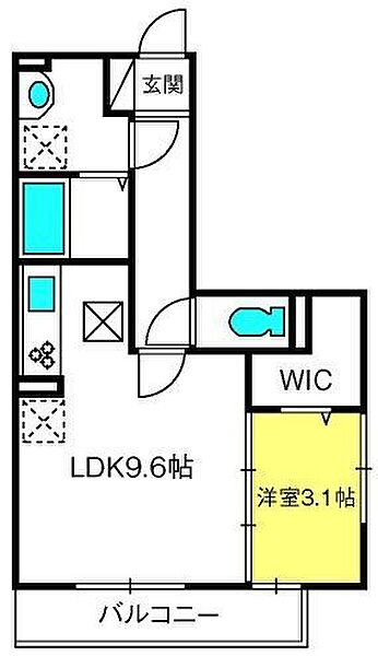 コリーヌヴェール上小 ｜埼玉県さいたま市大宮区上小町(賃貸アパート1LDK・2階・35.35㎡)の写真 その2