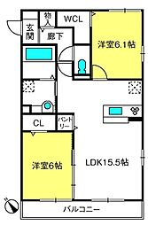 間取図画像 2LDK