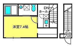 パークステート桜 1Kの間取図画像