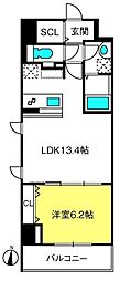 サニーコートトキワ 1LDKの間取図画像