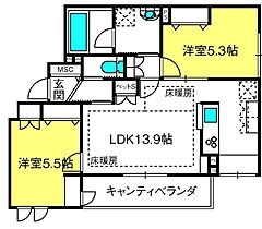 物件の間取り
