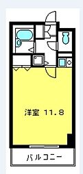 フォルトゥーナ桜木 ワンルームの間取図画像