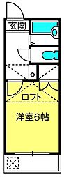パセットワン日進 1Kの間取図画像