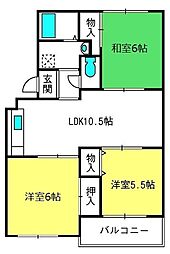 ファミール東宮原 3LDKの間取図画像