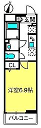 リブリ・さくらぎ 1Kの間取図画像