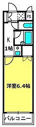 ドーチェスター大宮 1Kの間取図画像