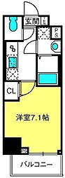 LIBRGRANT大宮 1Kの間取図画像