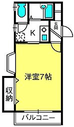 OMIYAPARK.ST 1Kの間取図画像