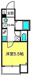 エクセラン大宮 1Kの間取図画像