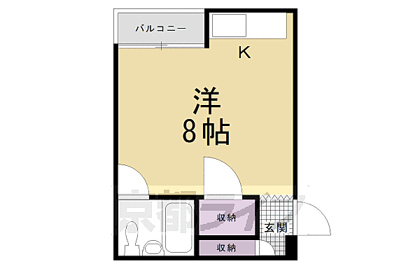 ドミトリー北斗 402｜京都府京都市東山区本町7丁目(賃貸マンション1K・4階・20.00㎡)の写真 その2