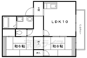 フローラル桃山 203 ｜ 京都府京都市伏見区桃山町三河（賃貸アパート2LDK・2階・52.50㎡） その2