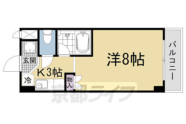 カルテットＫＯＢＯＲＩ　Ａ棟 110｜滋賀県大津市大江8丁目(賃貸マンション1K・1階・25.30㎡)の写真 その1