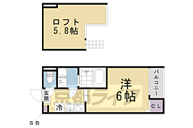 ハーモニーテラス京都石田II 103 ｜ 京都府京都市伏見区醍醐東合場町（賃貸アパート1K・1階・20.01㎡） その2