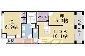 パインフィールド洛東 802 ｜ 京都府京都市山科区東野片下リ町（賃貸マンション2LDK・8階・54.80㎡） その2