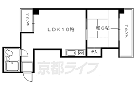 新橋ハイツ 3-B ｜ 京都府京都市東山区新橋通大和大路東入ル3丁目林下町（賃貸マンション1LDK・3階・34.00㎡） その2