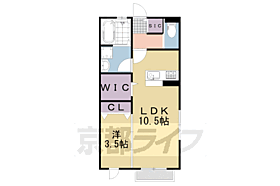 エムルーブル　Ｂ棟 1-D ｜ 京都府京都市伏見区桃山水野左近西町（賃貸アパート1LDK・1階・40.45㎡） その2