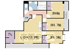 京都府宇治市大久保町久保（賃貸マンション3LDK・2階・76.44㎡） その2