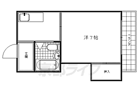 シャンブル深草 1-A ｜ 京都府京都市伏見区深草西浦町7丁目（賃貸マンション1K・1階・20.53㎡） その2