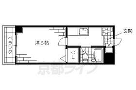 さわらびマンション 302 ｜ 京都府京都市伏見区下鳥羽芹川町（賃貸マンション1K・3階・20.43㎡） その2